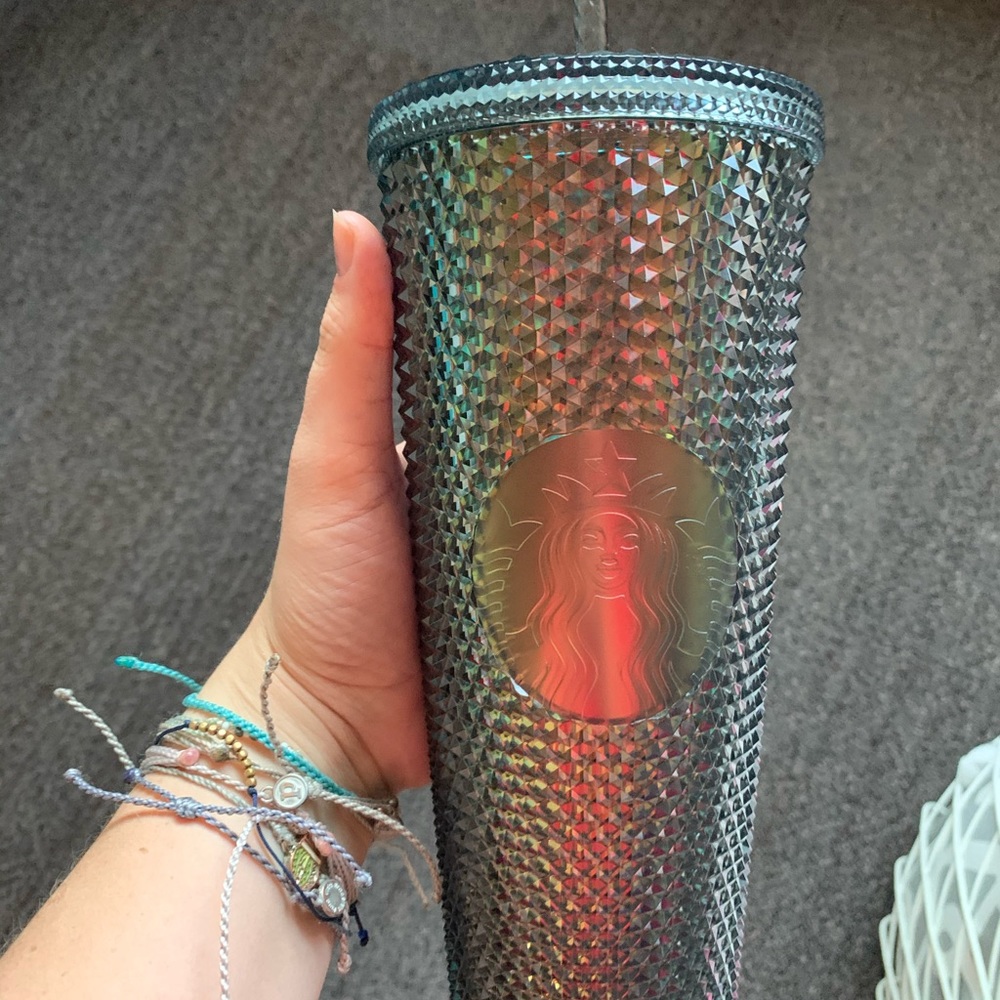 Black studded fall starbucks venti cup